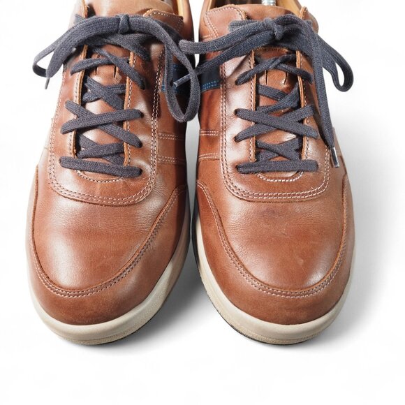 Mephisto Vido Casual Leather Sneakers Men's 9 Chestnut Brown Walking Comfort - Picture 12 of 13